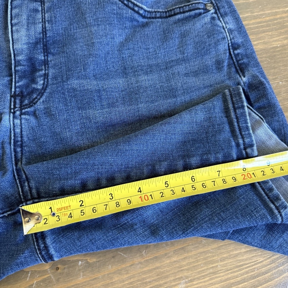 NYDJ Womens 12 Blue Medium Wash Ella Denim Jean Shorts Summer - Picture 8 of 8